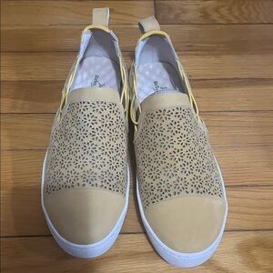 Jambu Mustard Perforated Slip-On Sneakers